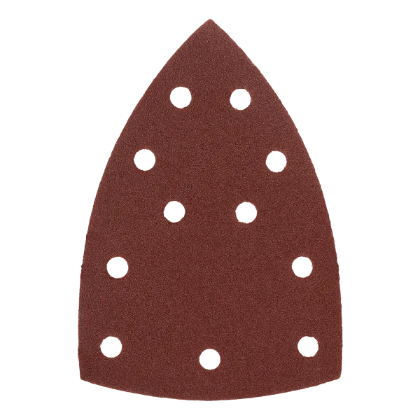 Треугольник абразивный на ворc. подложке под "липучку", перф., P 120, 150х150х100 мм, 5 шт. Denzel
