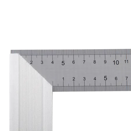 Угольник DENZEL 32396 250 мм, нержавеющая сталь, градуировка, алюминиевое основание