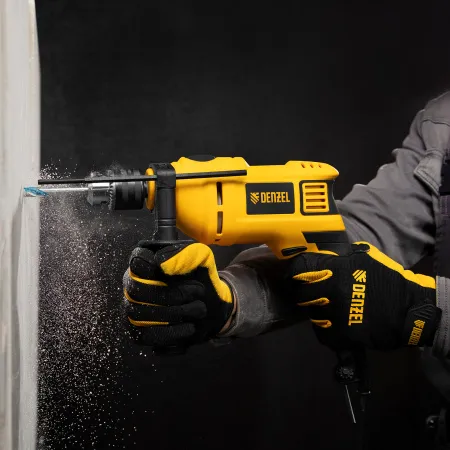 Ударная дрель DENZEL ID-750, 750 Вт, 0-3000 об/мин, 48000 уд/мин