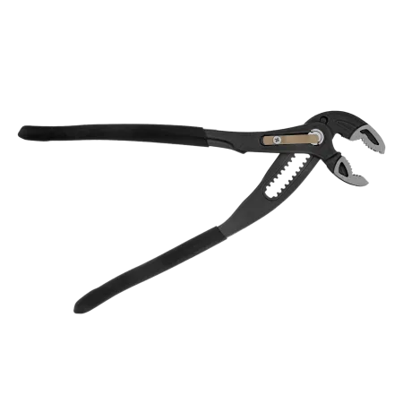 Клещи переставные DENZEL кнопочный механизм, обливные рукоятки, 250 мм