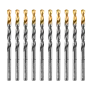 Сверло по металлу DENZEL 5 мм, HSS-Tin, Golden Tip, 10 шт.