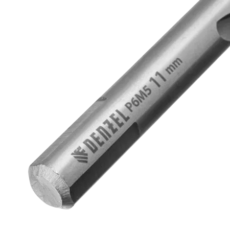 Сверло спиральное по металлу DENZEL 11 x 142 мм, Р6М5, Golden Tip 