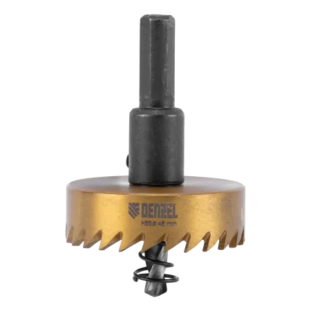 Коронка по металлу DENZEL 724115, 45 мм, HSS, нитридтитановое покрытие