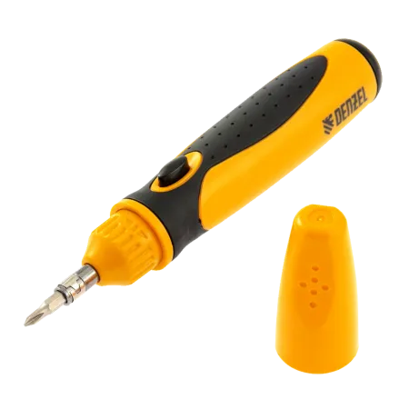 Отвертка реверсивная DENZEL механизм SmartPush mini 11 шт, CrMo