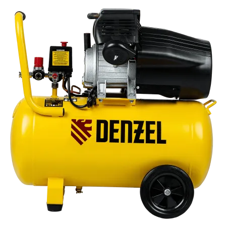 Компрессор воздушный DENZEL DCV2200/50, 2.2 кВт, прямой привод, 50 литров, 380 л/мин
