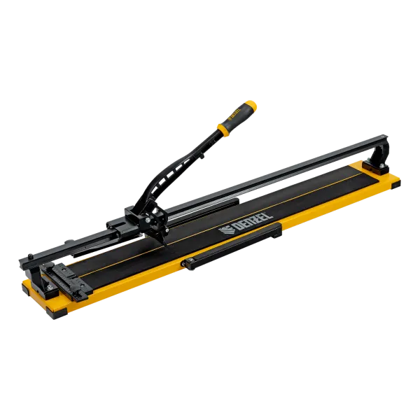 Плиткорез рельсовый DENZEL 1000х16мм, каретка на подш., стальная станина, усил. рукоятка-пенал