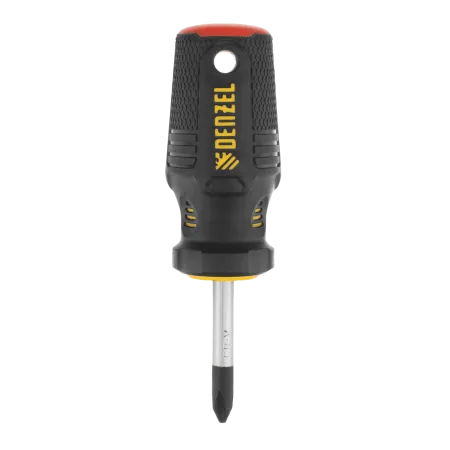 Отвертка DENZEL PH2х38 мм, CrV, трехкомпонентная рукоятка