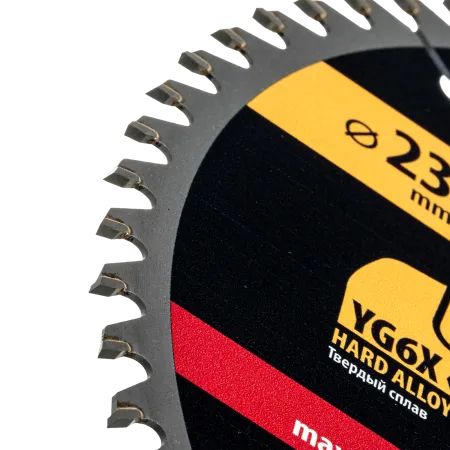 Пильный диск по дереву DENZEL ф235 х 30 мм, 60 зубьев