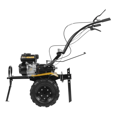 Мотоблок DPT-270X, 7 л.с., диск.сцеп, шир 90 см, глуб 35 см,фрез 3х4,ВОМ,скор 2В/1Н,кол 8" Denzel