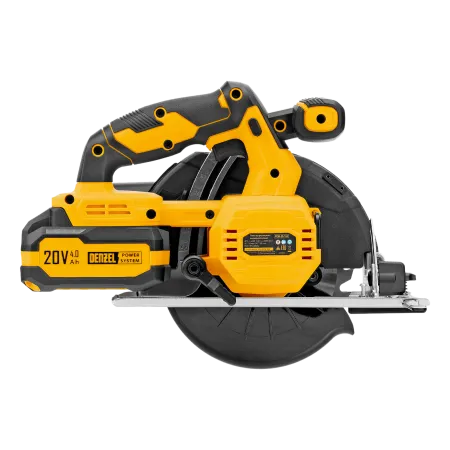 Пила циркулярная аккумуляторная DENZEL CCSH-20-165, 165 мм, Li-Ion, 20 В