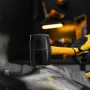 Киянка резиновая DENZEL 450 г, черная, фибергласовая рукоятка c TPR покрытием