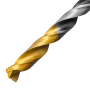 Сверло спиральное по металлу DENZEL 6 x 93 мм, Р6М5, Golden Tip, многогранная заточка