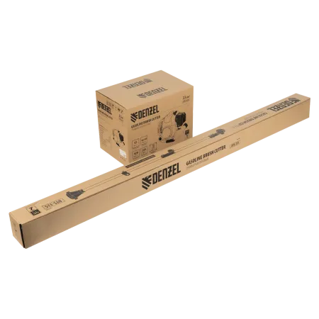 Триммер бензиновый DENZEL DTS-33S, 33 см3, разъемная штанга, состоит из 2 частей