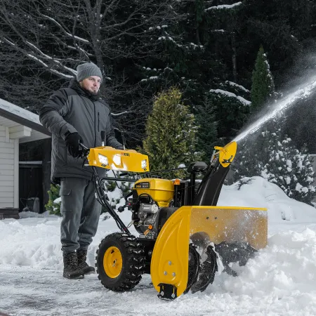 Снегоуборщик бензиновый DENZEL SBL 711D PRO, 302cc, эл.старт, фара, обогрев, блок. дифф.