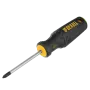 Отвертка DENZEL PZ1x75 мм, CrV, трехкомпонентная рукоятка