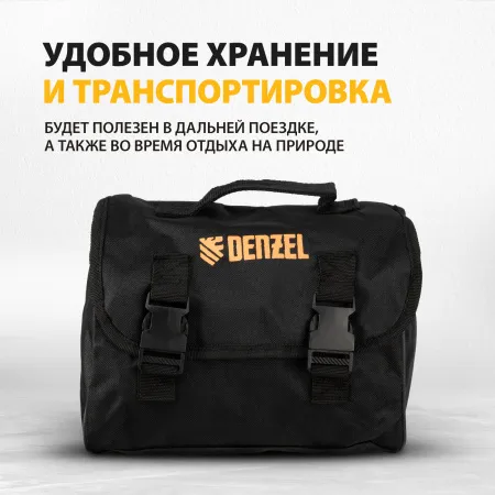 Автомобильный компрессор DENZEL AC-37, 12В, 7 атм, 37 л/мин, предохранитель