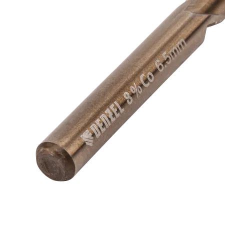 Сверло по металлу DENZEL 6,5 мм, HSS Co-8%