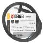 Шнур сетевой Energy Series DENZEL, ПВС, 1,5 м, 2 x 1,5 мм, с неразборной вилкой, черный