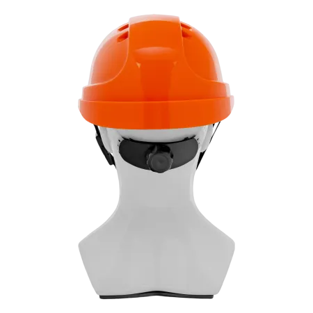 Каска защитная ударопрочная DENZEL ABS/PC, плавная регулировка, модель «Форвард» (К-05), оранж.