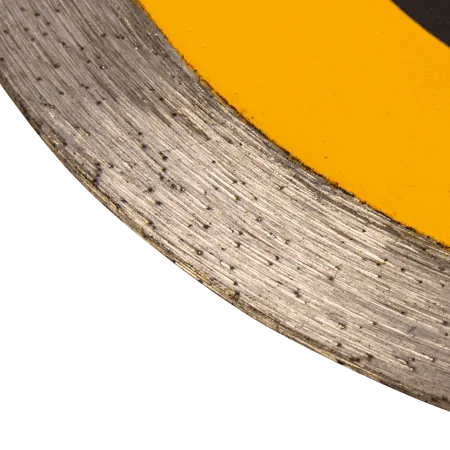 Диск алмазный отрезной DENZEL 115 х 22,2 мм, сплошной, супертонкий, горячий пресс, мокрое резание