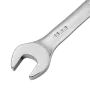 Ключ комбинированный трещоточный DENZEL, 16 мм, CrV, матовый хром