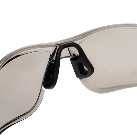 Очки защитные DENZEL открытые, поликарбонатные, дымчатая линза