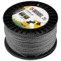 Леска для триммера DENZEL двухкомпонентная витой квадрат, 3,0мм х 163м, на DIN катушке EXTRA CORD