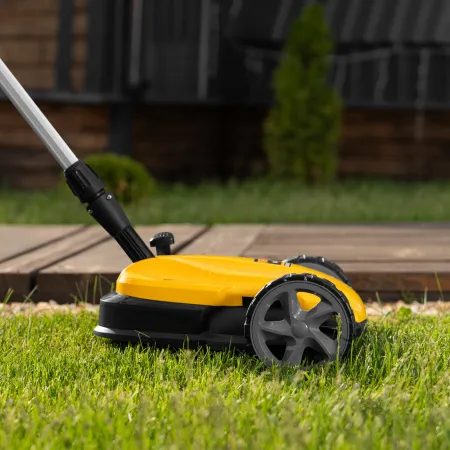 Портативная аккумуляторная газонокосилка DENZEL CLM-22, Li-ion, 20В, 220 мм