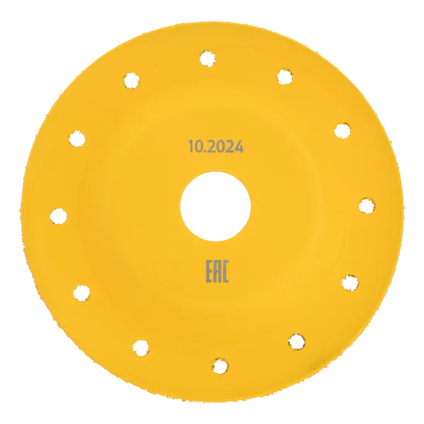 Чашка твердосплавная зачистная DENZEL, 125 мм, Наклонная, мелкое зерно #32