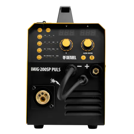 Аппарат инвертор. полуавтомат. cварки DENZEL IMIG-200SP Pulse, 200 А, ПВ 60%, катушка 5 кг
