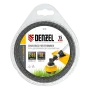 Леска для триммера DENZEL Flex Сord 96125, 2.65 мм x 15 м, двухкомпонентная, квадратная