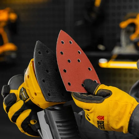 Треугольник абразивный на ворc. подложке под "липучку", перф., P 180, 150х150х100 мм, 5 шт. Denzel