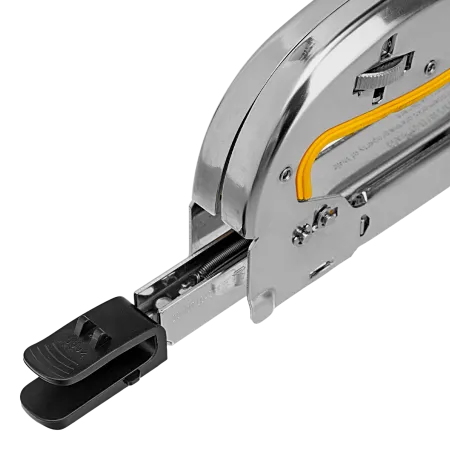 Степлер DENZEL скобы в комплекте, плавная регулировка удара, 2К рукоятка, тип 53, 4-14 мм