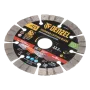 Диск алмазный отрезной DENZEL ф125 х 22,2 мм, Сегментный, сухое резание, HWD92