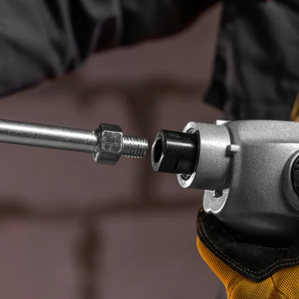 Миксер строительный DENZEL EM-1-1600, 1600 Вт, 180-460/300-750 об/мин