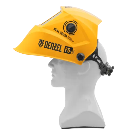 Щиток защитный лицевой DENZEL (маска сварщика) F6, см. окно 93х43, Real Color, DIN4/5-8/9-13