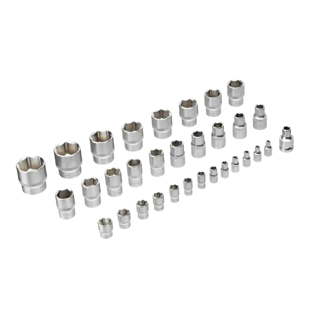 Набор инструментов DENZEL 1/2", 1/4", CrV, S2, пластиковый кейс, 94 предмета