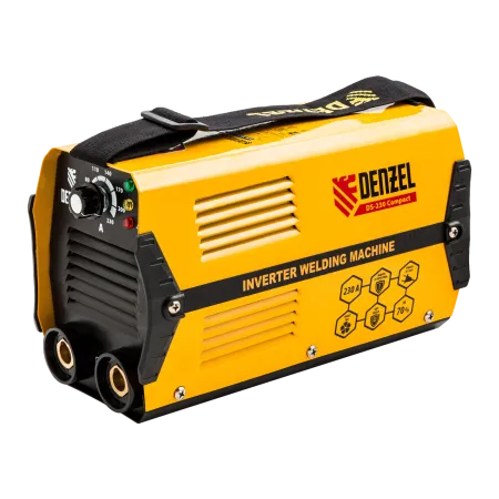 Аппарат инверторный дуговой сварки DENZEL DS-230 Compact, 230 А, ПВ 70%, 1.6-5 мм