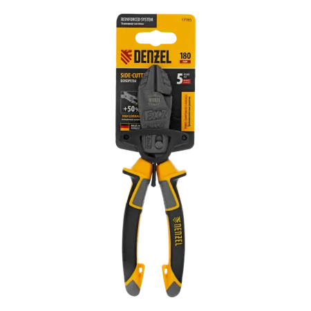 Бокорезы DENZEL 180 мм, усиленные, трехкомпонентные рукоятки