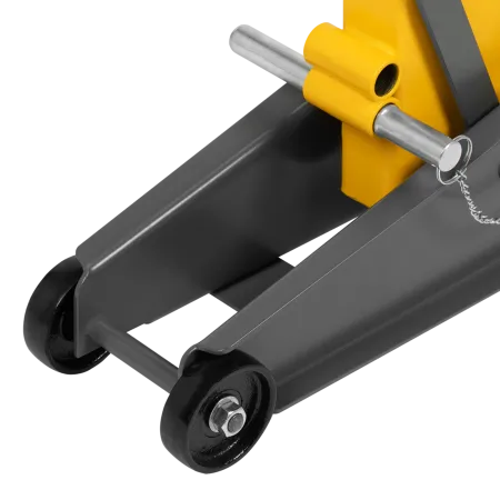 Домкрат гидравлический подкатной с фиксатором DENZEL 3 т, 190-532 мм, SUV