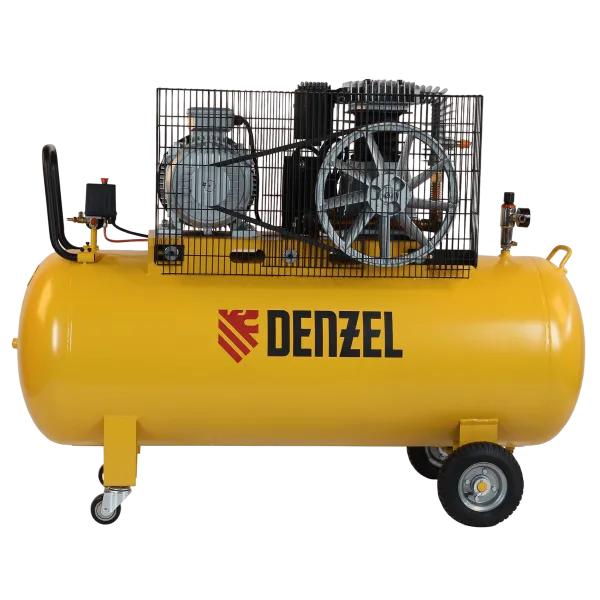 Компрессор воздушный DENZEL BCI5500-T/270, 5.5 кВт, ременный привод, 270 литров, 850 л/мин