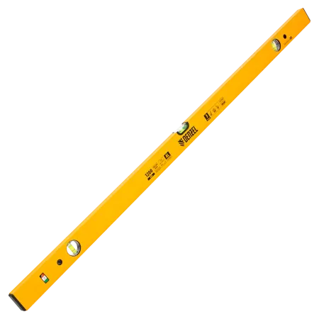 Уровень алюминиевый DENZEL 33684, 1200 мм, 3 глазка, фрезерованный