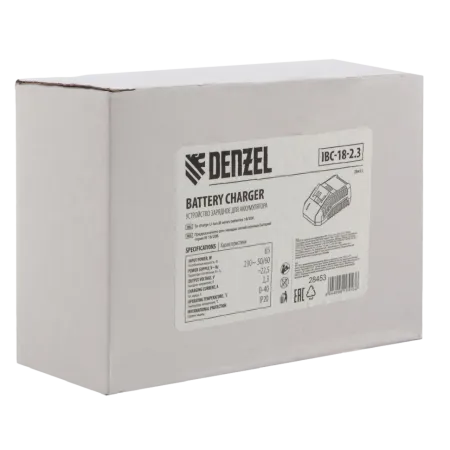 Зарядное устройство для аккумуляторов DENZEL IBC-18-2.3, Li-Ion, 18 В, 2.3 А