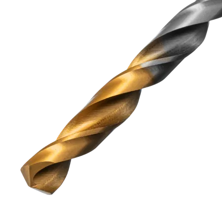 Сверло спиральное по металлу DENZEL 6 x 93 мм, Р6М5, Golden Tip