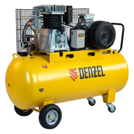Компрессор воздушный DENZEL BCI5500-T/200, 5.5 кВт, ременный привод, 200 литров, 850 л/мин