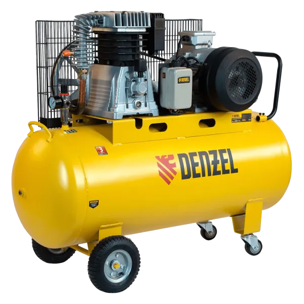 Компрессор воздушный DENZEL BCI5500-T/200, 5.5 кВт, ременный привод, 200 литров, 850 л/мин
