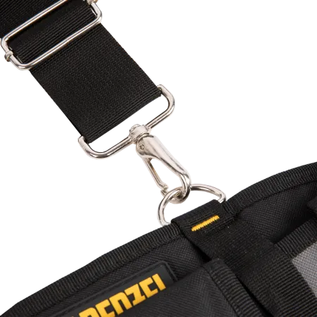 Пояс монтажника усиленный DENZEL с лямками, сумки поясные, держатель для молотка