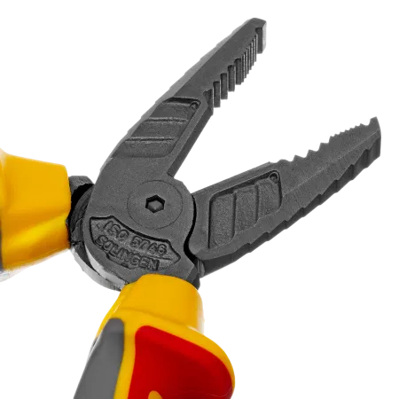 Плоскогубцы комбинированные DENZEL диэлектрические трехкомпонентные рукоятки до 1000 В, 180 мм