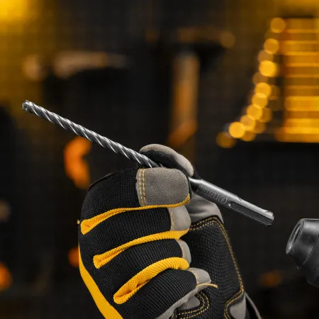 Бур по бетону DENZEL, цельная крестовая пластина, 6x165 мм, SDS PLUS