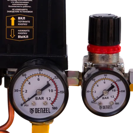 Компрессор воздушный DENZEL X-PRO DK1500/24, 1.5 кВт, 230 л/мин, 24 л